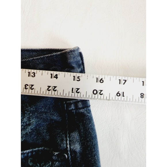 One Teaspoon Junkyard Mini Skirt Frayed Hem with Destroy - Size 25 Black - Picture 6 of 9